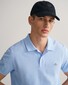 Gant Slim Subtle Shield Embroidery Piqué Uni Poloshirt Capri Blue