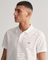 Gant Slim Subtle Shield Embroidery Piqué Uni Poloshirt White