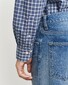 Gant Small Checked Poplin Button Down Overhemd College Blue