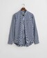 Gant Small Checked Poplin Button Down Overhemd College Blue