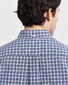 Gant Small Checked Poplin Button Down Overhemd College Blue