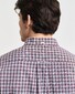 Gant Small Checked Poplin Button Down Overhemd Plumped Red