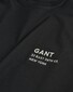 Gant Small Embroidered Logo Round Neck T-Shirt Black