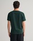 Gant Small Embroidered Logo Round Neck T-Shirt Tartan Green