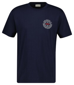 Gant Small New Haven 1949 Graphic Short Sleeve T-Shirt Avond Blauw