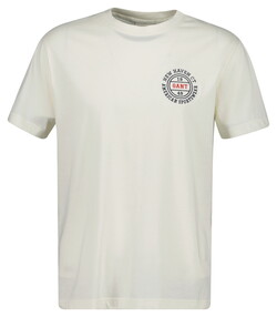 Gant Small New Haven 1949 Graphic Short Sleeve T-Shirt Cream