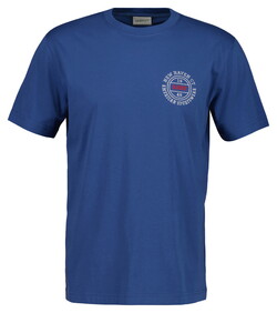 Gant Small New Haven 1949 Graphic Short Sleeve T-Shirt Vintage Blue