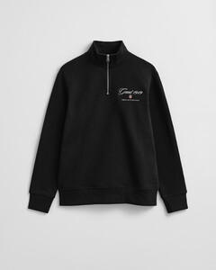 Gant Small Shield 1949 Graphic Half Zip Trui Zwart
