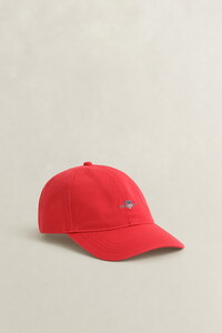 Gant Small Shield Cotton Twill Cap Rose Red