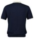 Gant Soft Cotton Modal Blend Contrast Collar Subtle Textured Knit Polo Avond Blauw