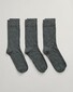 Gant Soft Cotton Socks 3Pack Sokken Antraciet