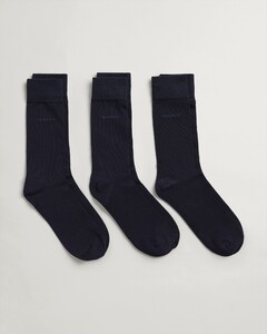 Gant Soft Cotton Socks 3Pack Sokken Marine
