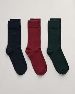 Gant Soft Cotton Socks 3Pack Sokken Plumped Red