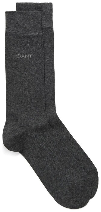 Gant Soft Cotton Socks Sokken Houtskool Grijs