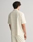 Gant Soft Terry Jacquard Short Sleeve Overhemd Cream