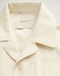 Gant Soft Terry Jacquard Short Sleeve Overhemd Cream