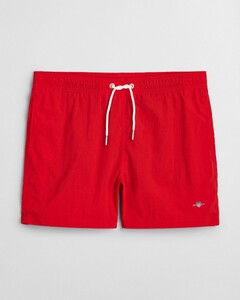 Gant Solid Color Drawstring Swim Short Bright Red