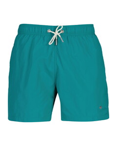 Gant Solid Color Swim Shorts Aqua Blue