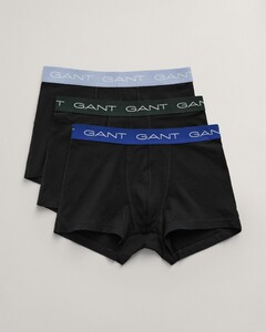 Gant Solid Color Trunks 3Pack Ondermode Zwart