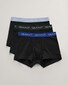 Gant Solid Color Trunks 3Pack Underwear Black