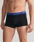Gant Solid Color Trunks 3Pack Underwear Black