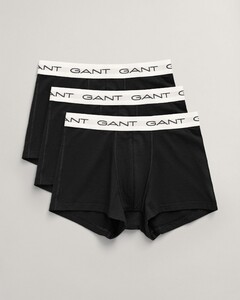 Gant Solid Color Trunks 3Pack Underwear Black-White