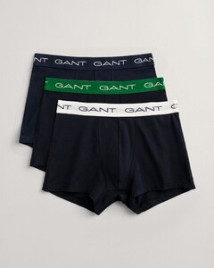 Gant Solid Color Trunks 3Pack Underwear Evening Blue