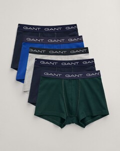 Gant Solid Color Trunks 5Pack Ondermode Tartan Green