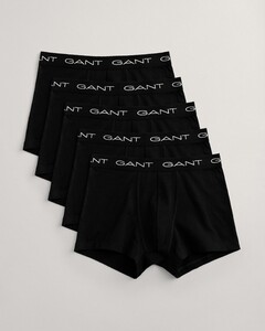Gant Solid Color Trunks 5Pack Ondermode Zwart