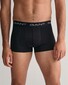 Gant Solid Color Trunks 5Pack Underwear Black