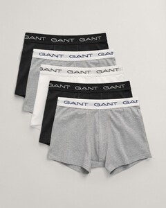 Gant Solid Color Trunks 5Pack Underwear Light Grey