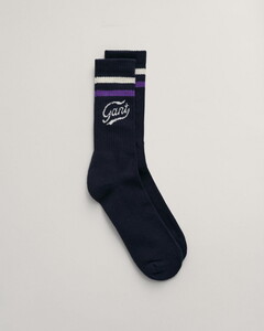 Gant Sport Stripe Logo Socks Marine