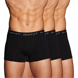 Gant Stretchkatoen Trunks 3Pack Underwear Black