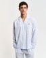 Gant Stripe Pajama Set Shirt and Pants Nachtmode Licht Blauw