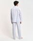 Gant Stripe Pajama Set Shirt and Pants Nachtmode Licht Blauw