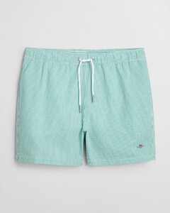 Gant Stripe Seersucker Swim Short Levendig Groen