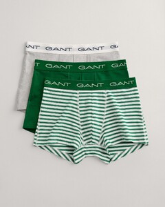 Gant Striped And Solid Trunks 3Pack Ondermode Lavish Green