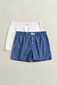 Gant Striped Boxer Shorts 2Pack Ondermode Deep Cobalt