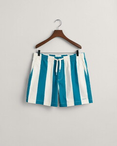 Gant Striped Drawcord Shorts Bermuda Ocean Turquoise