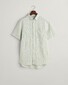 Gant Striped Linnen Short Sleeve Overhemd Kalamata Green