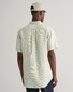 Gant Striped Linnen Short Sleeve Overhemd Kalamata Green