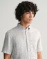 Gant Striped Linnen Short Sleeve Overhemd Wit