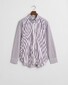 Gant Striped Poplin Button Down Overhemd Wijnrood