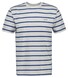 Gant Striped Short Sleeve Crew Neck T-Shirt Eggshell