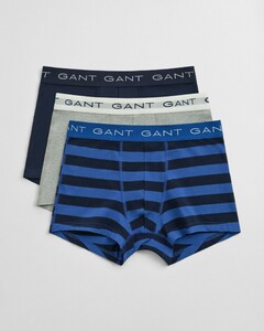 Gant Striped Trunk 3Pack Underwear Rich Blue