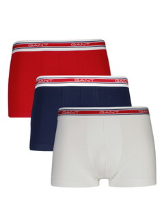 Gant Striped Waistband Trunk 3Pack Ondermode Wit
