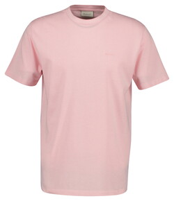 Gant Subtle 2-Tone Pique Crew Neck T-Shirt Washed Pink