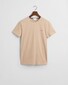 Gant Subtle Contrast Logo Crew Neck T-Shirt Zand