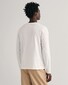 Gant Subtle Logo Embroidery Long Sleeve Round Neck T-Shirt Eggshell