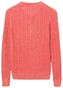 Gant Sunbleached Cable Crew Pullover Strong Coral